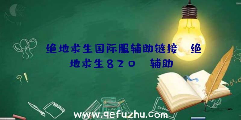 「绝地求生国际服辅助链接」|绝地求生820km辅助